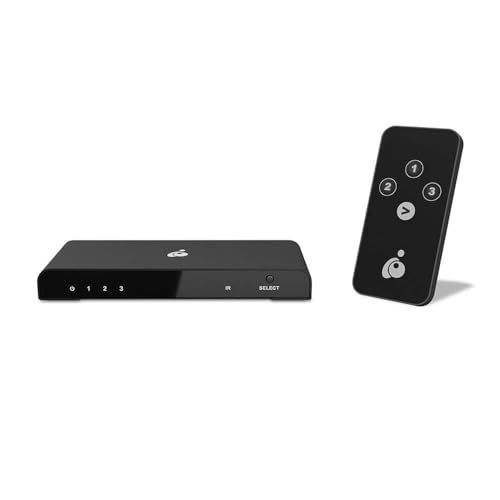 IOGEAR 3-Port 4K HDMI Switch: Seamlessly Connect 3 HDMI Devices to 1 Display at 60Hz