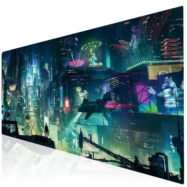 Buy Imegny Extended Gaming Mouse Pad 90x40 - Non-Slip, Portable with Stitched Edges - Perfect for Keyboard & Mouse