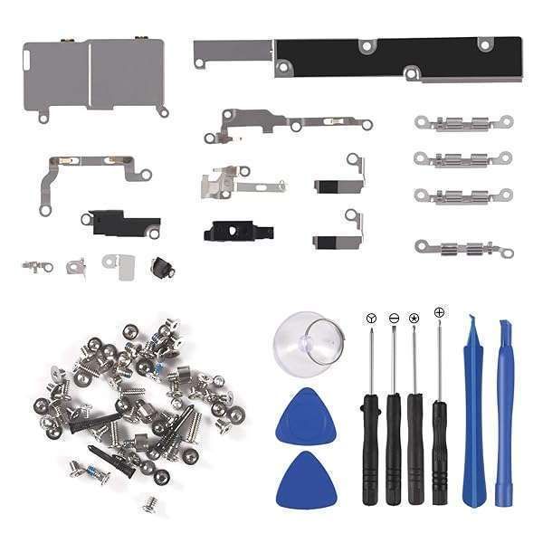 iPhone Xs Inner Parts Replacement Kit: Bracket, Screws & Repair Tools Included