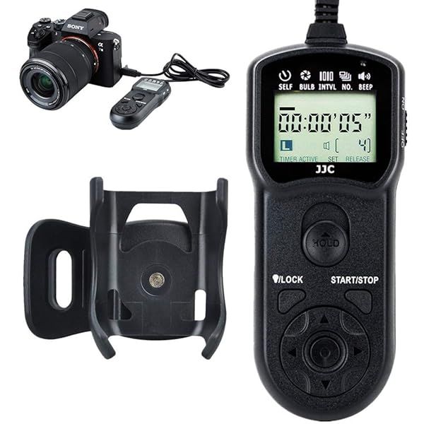 Intervalometer Wired Timer Remote Shutter Release for Sony A7RV, A7R IV, A6600 & More - Perfect Control & Clip Holder
