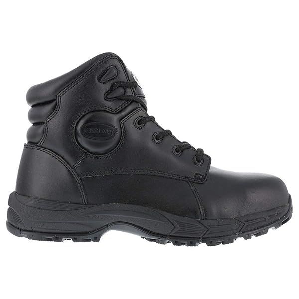 Iron Age Ia5150 Men's Steel Toe Work Boot - Black, Size 9.5 Medium | Durable Ground Finish