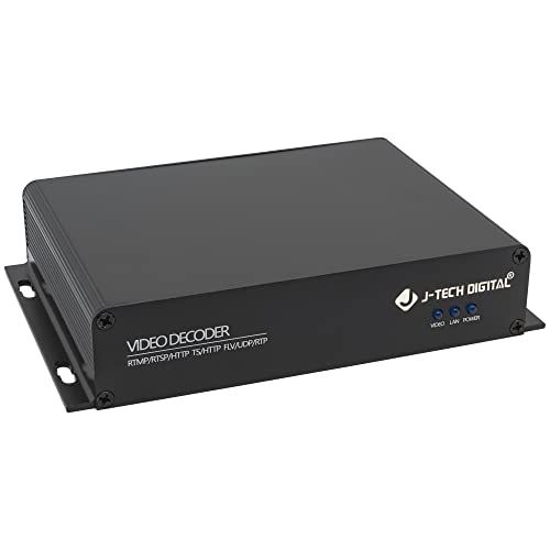 J-Tech Digital H.264 H.265 HDMI IPTV Livestream Decoder - Supports NDI|HX, RTSP, RTMP, HTTP & More