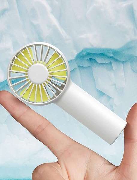 JISULIFE Mini Fan: Rechargeable Handheld USB Fan with 3 Speeds & 2000mAh Battery for Home & Outdoor Use