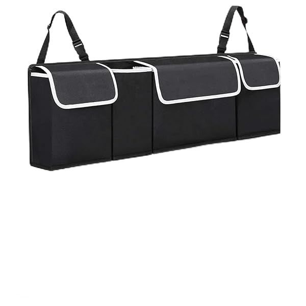 JOYSOG Car Trunk Organizer: Collapsible SUV Storage Bag with 4 Pockets for Men & Women