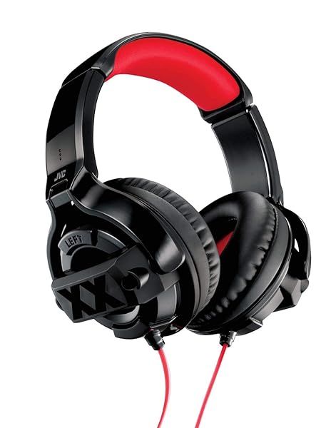 JVC HA-XM20X XX Series Sealed Headphones in Black & Red - Premium Sound & Comfort
