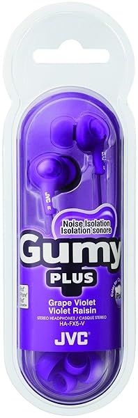 JVC HAFX5V Gumy Plus Inner Ear Headphones Review: Grape Violet Color & Sound Quality