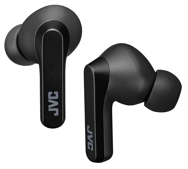 JVC RIPTIDZ True Wireless Headphones: Touch Control, IPX5, 30H Battery, Bluetooth 5.1 - Perfect for Single Ear Use (Black)