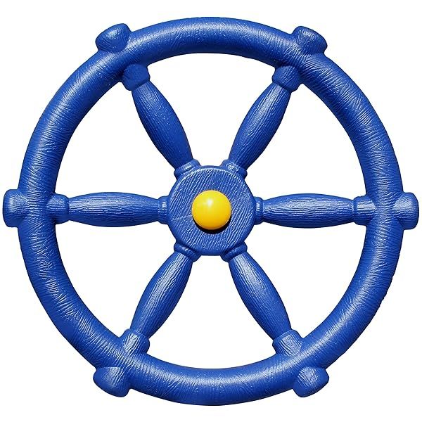Jungle Gym Kingdom Pirate Ship Wheel for Kids - Fun Toy Steering Wheel for Treehouse & Backyard Playsets