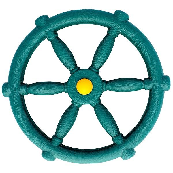 Pirate Ship Wheel for Kids - Jungle Gym Kingdom Playground Accessories for Treehouses & Swingsets