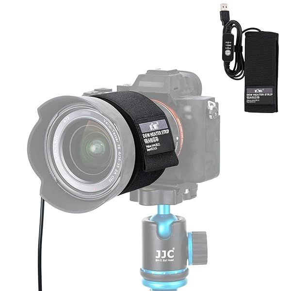 KIWIFOTOS USB Lens Dew Heater: Prevent Condensation for Telescopes & DSLR Lenses (80mm-110mm) with Temperature Control