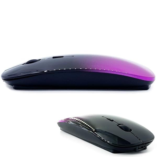 Buy KLO Rechargeable Bluetooth Mouse for MacBook & iPad - Wireless Deep Pink-Black Design for Laptops & PCs
