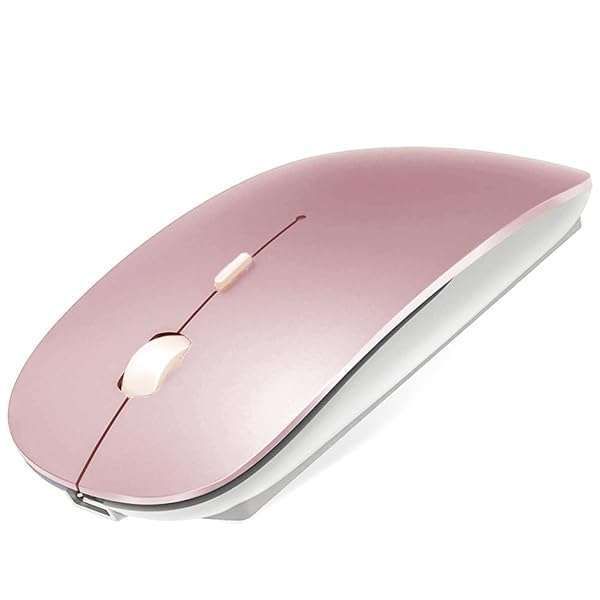 KLO Bluetooth Mouse for MacBook/MacBook air/Pro/iPad, Wireless Mouse for Laptop/Notebook/pc/iPad/Chromebook (Rose Gold)