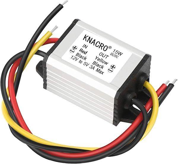 KNACRO 12V to 5V 3A DC-DC Power Supply Module - Synchronous Buck Converter with Safety Features