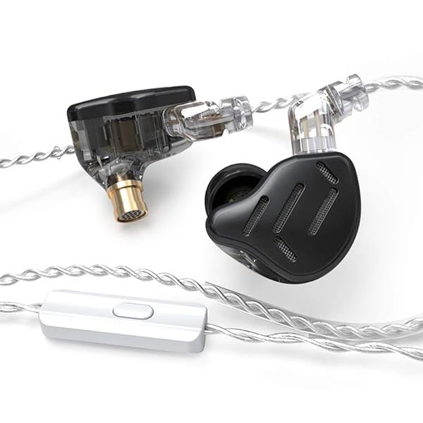 Buy KZ Zax 16-Unit Hybrid In-Ear Monitors - HiFi Stereo Noise Isolating Earbuds for Musicians & Audiophiles (Detachable Cable, Black)