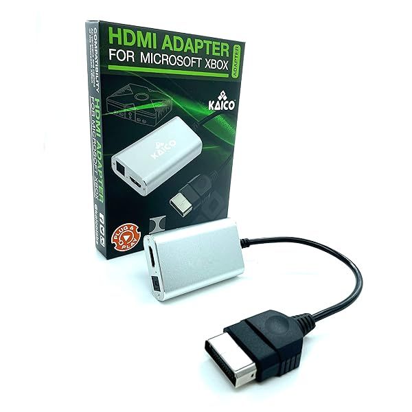 Kaico Xbox to HDMI Converter: Dolby Digital 5.1, HD Link Cable & Toslink Support for Original Xbox