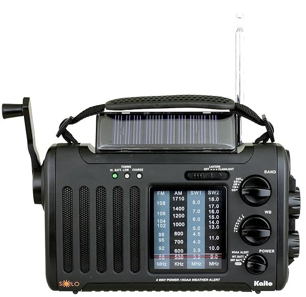 Buy Kaito KA450 Radio (Black) - Best Portable Emergency Radio for Clear Reception & Durability