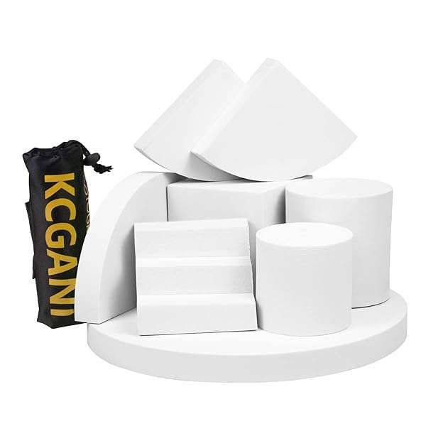 8pcs Kcgani Waterproof EVA Geometric Cube Photography Props Set for Cosmetics & Jewelry Display