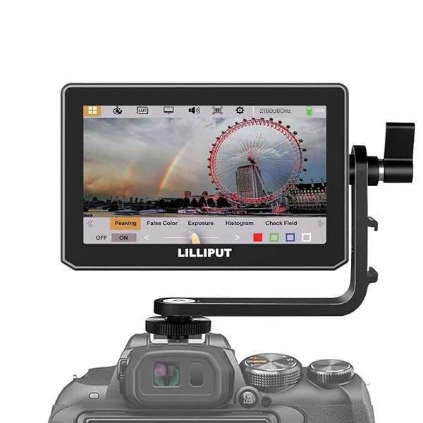 Keenous Lilliput T5: 5-Inch Full HD Touch Screen Monitor for BMPCC & DSLR - 4K HDMI, 60Hz Performance