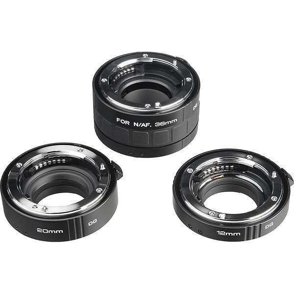 Kenko Auto Extension Tube Set DG for Nikon: 12mm, 20mm, 36mm - Enhance Macro Photography