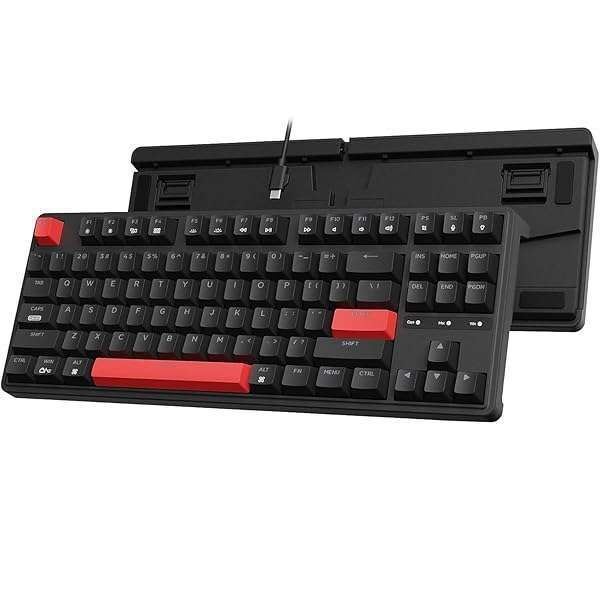 Keychron C3 Pro: Custom 87-Key TKL Gaming Keyboard with Red LED Backlight & Gasket Mount for Mac/Windows/Linux