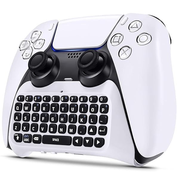 Klipdasse Wireless Keyboard for PS5: Bluetooth Mini Chatpad with Built-in Speaker & 3.5mm Jack for Gaming & Messaging