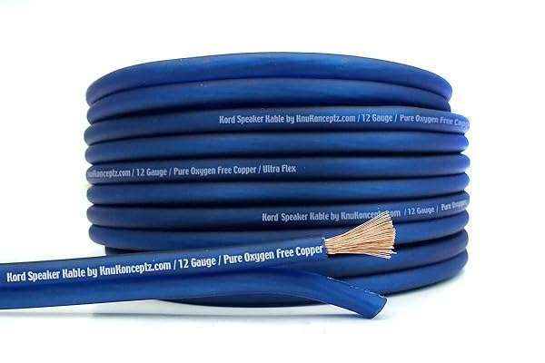 Buy KnuKonceptz 12 Gauge Copper Speaker Wire - 50 Feet | High-Quality Kord Kable for Superior Sound