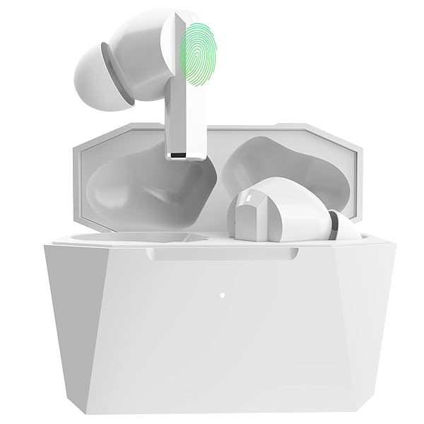 Konnek Stein Wireless Earbuds: Bluetooth 5.0, Active Noise Cancelling, Touch Control, Type-C Charging - True Wireless Audio