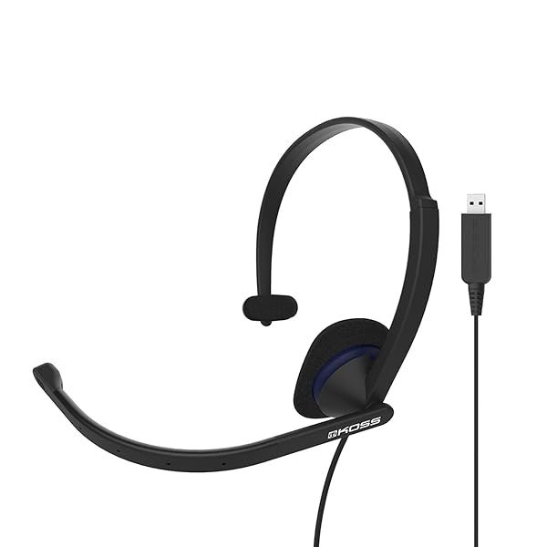 Buy Koss CS195 USB On-Ear Headset: Noise-Cancelling Mic, Flexible Arm, Wired USB - Perfect for Clear Communication