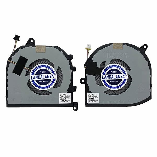 LANDALANYA Replacement CPU & GPU Cooling Fan for Dell XPS 15 9570/7590 & Precision 5540 - High Performance & Compatibility