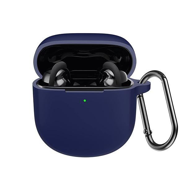 LEFXMOPHY Silicone Case for Bose QuietComfort Earbuds II (2022) - Dark Blue Protective Sleeve