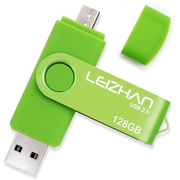 LEIZHAN 128GB USB Flash Drive OTG for Android - Compatible with Samsung, Xiaomi, LG, Sony & More