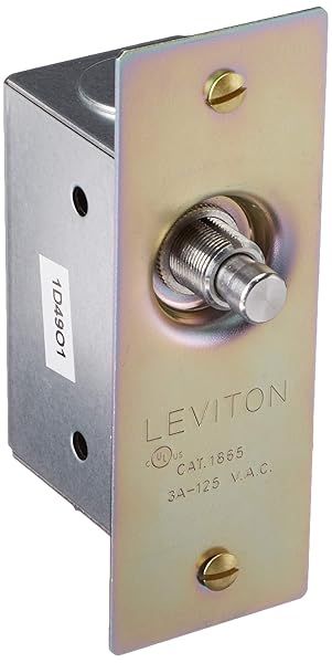 Leviton 1865 3 Amp Doorjamb Switch: Commercial Grade, Normally ON, 125 Volt, Single-Pole with Jamb Box