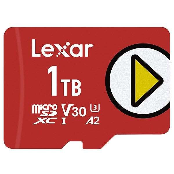 Lexar 1TB PLAY microSDXC Card: Fast UHS-I Storage for Nintendo Switch, Gaming & 4K Video - Up to 160MB/s