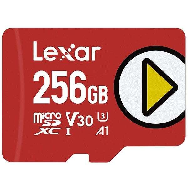 Lexar 256GB PLAY microSDXC Card: Fast UHS-I Storage for Nintendo Switch, Gaming & 4K Video