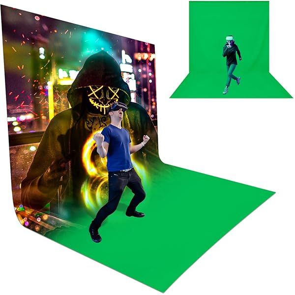 Buy LimoStudio 10x20 ft Chromakey Green Backdrop - Premium 150GSM Fabric for Photo & Video Studio