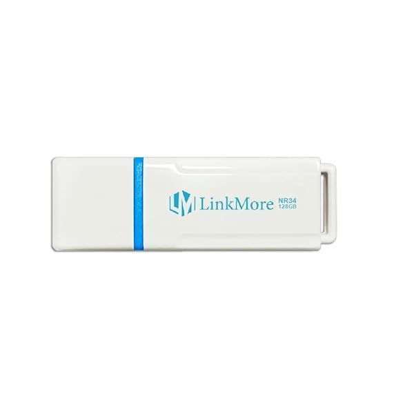 LinkMore NR34 128GB USB 3.2 Flash Drive - Fast 120MB/s Read & 60MB/s Write Speed Thumb Drive