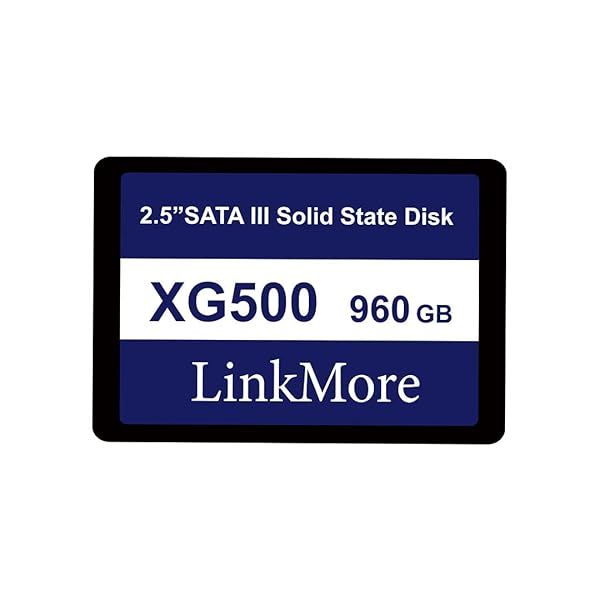 LinkMore XG500 960GB 2.5'' SATA III SSD - Fast 550MB/s Read Speed for Laptops & Desktops