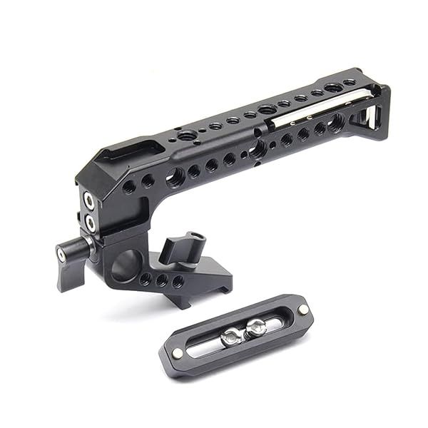 Universal M-REMOTE Camera Cage: Portable Multi-Function Handheld Metal Handle & Slider Clip for Enhanced Filmmaking