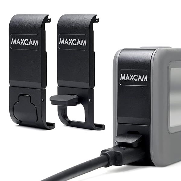 MAXCAM Aluminum Battery Cover for GoPro HERO13/12/11/10/9 - Durable Protection & Easy Access