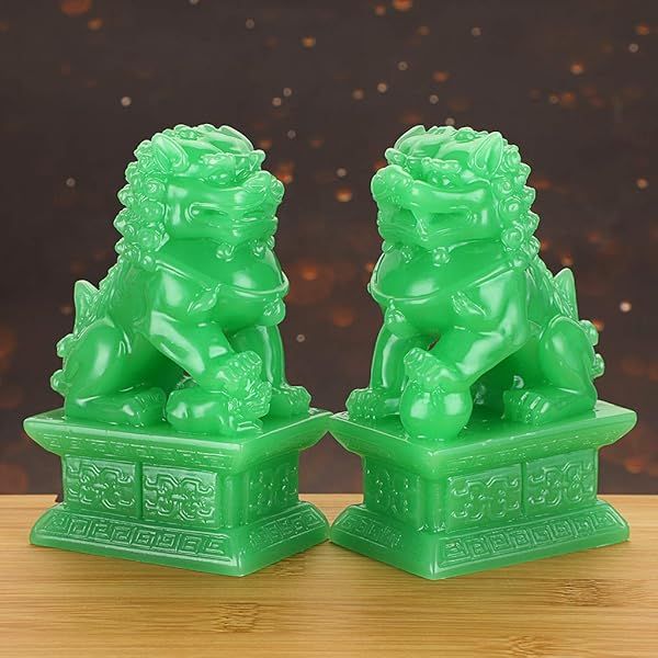 MDLUU Fu Foo Dogs: Feng Shui Guardian Lions for Office, Home & Store Opening Gifts