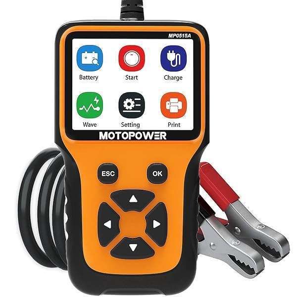 Top MOTOPOWER MP0515A 12V Car Battery Tester & Alternator Analyzer - Fast & Accurate Diagnostics