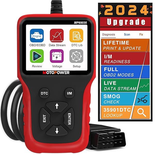 Top MOTOPOWER MP69035 OBD2 Scanner: Universal Car Engine Fault Code Reader & CAN Diagnostic Tool