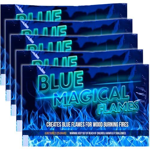 Magical Blue Fire Color Packets: Vibrant Flames for Campfires & Bonfires - Transform Your Outdoor Experience!