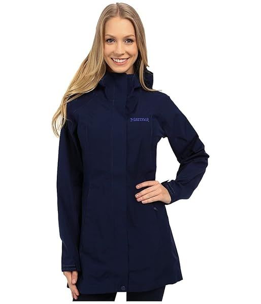 Shop Marmot Essential Women's Lightweight Waterproof Rain Jacket - GORE-TEX PACLITE, Arctic Navy, X-Small