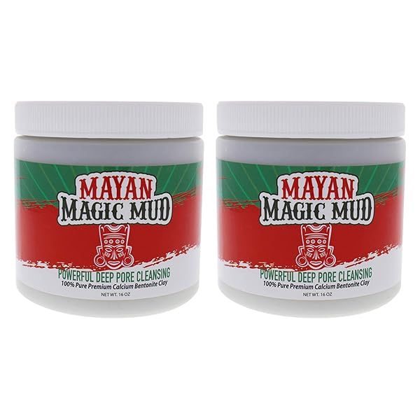 Revitalize Your Skin with Mayan Magic Mud: Deep Cleansing Calcium Bentonite Clay Face Mask for Men & Women - USA Made Spa Quality