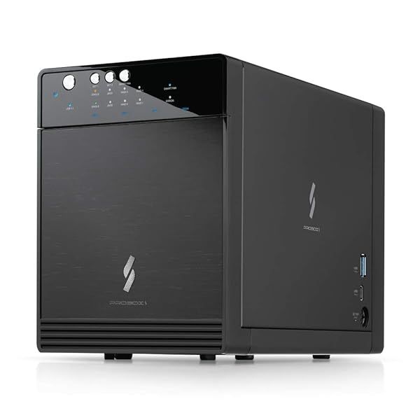 Mediasonic HFR7-SU31CH 4-Bay USB 3.2 RAID Enclosure - 24TB HDD Support, Fast 10Gbps Type-C DAS