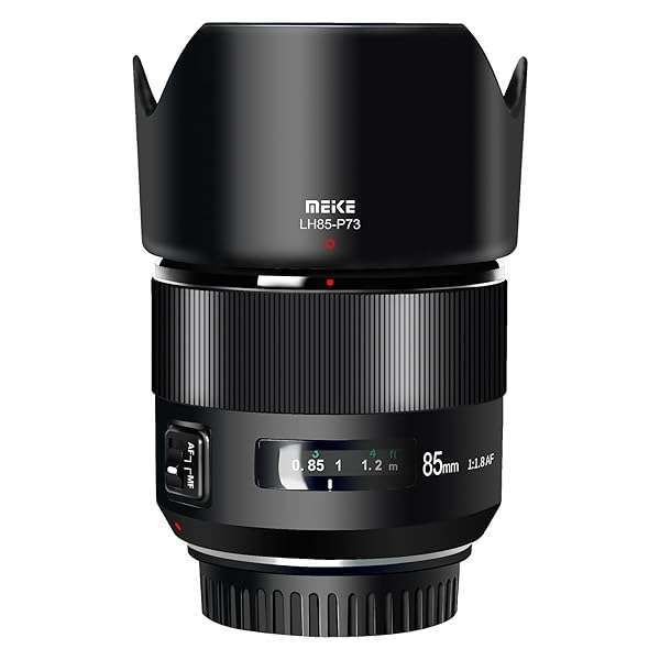 Meike 85mm F1.8 Auto Focus Portrait Lens for Canon EOS EF - Perfect for 5D Mark IV & 6D Mark II