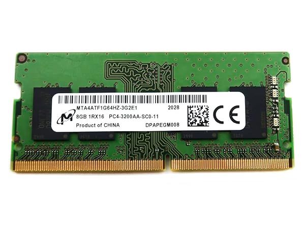 Micron 8GB 3200MHz DDR4 SODIMM Memory Module for Laptops & Desktops - MTA4ATF1G64HZ-3G2E1