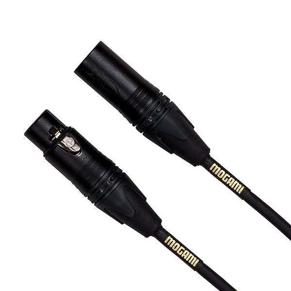 Mogami Gold Studio 02 XLR to XLR Quad Conductor Patch Cable - 2ft High-Quality Audio Connection