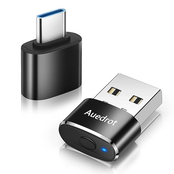 Undetectable USB Mouse Jiggler: Automatic Mini Mover with Switch, 2 Modes & USB-C Adapter - Keep Your Computer Awake!